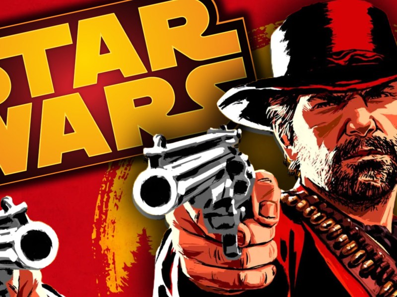 Eine Bildmontage zu Read Dead Redemption 2 und Star Wars.
