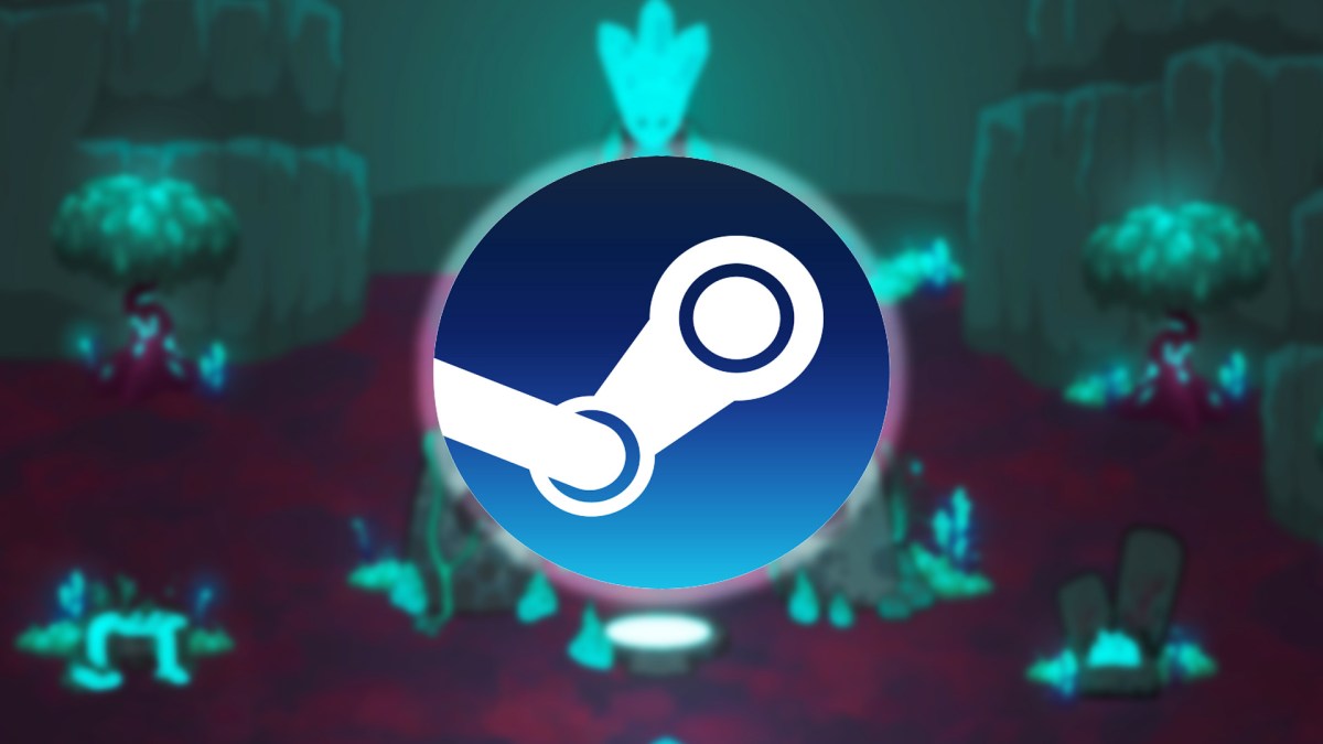 Screenshot aus The Falling Star. Davor das Logo von Steam.