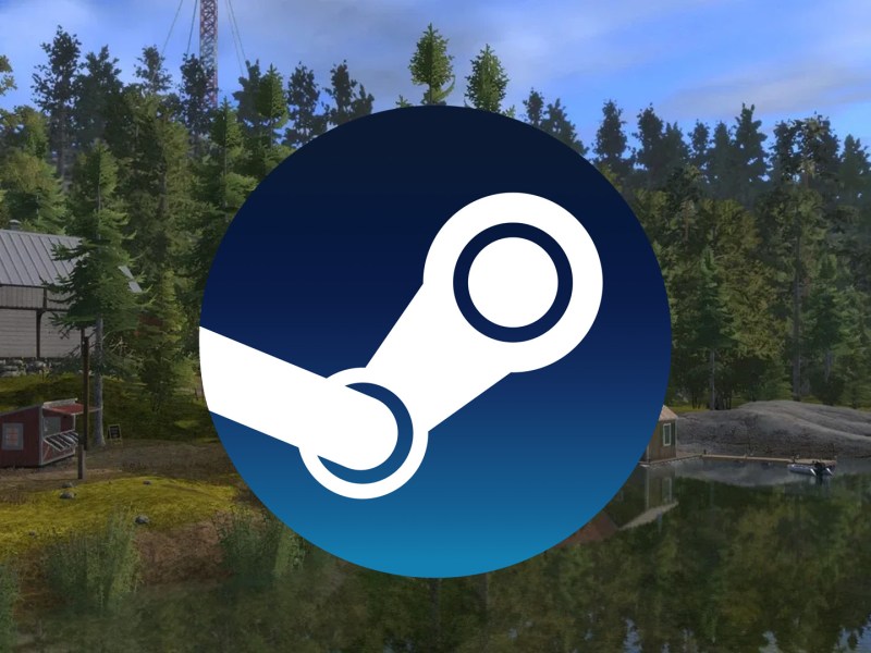 Screenshot aus Russian Fishing 4 mit dem Logo von Steam