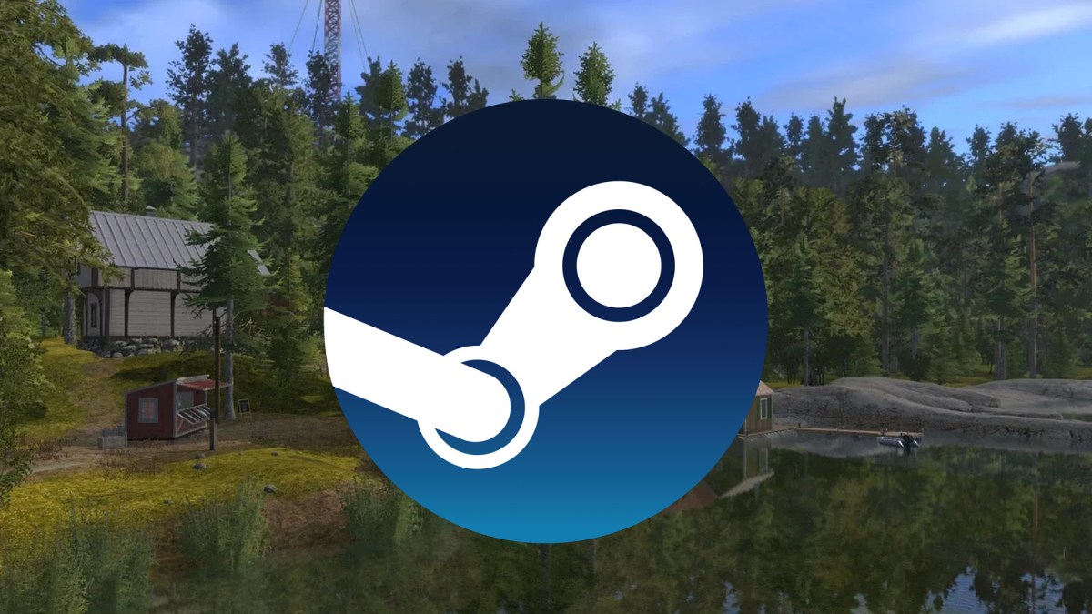 Screenshot aus Russian Fishing 4 mit dem Logo von Steam