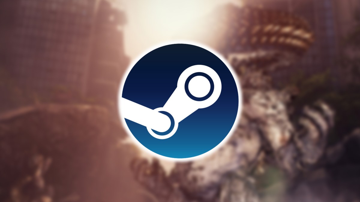 Screenshot aus der PC-Version von Stellar Blade. Davor das Steam Logo.