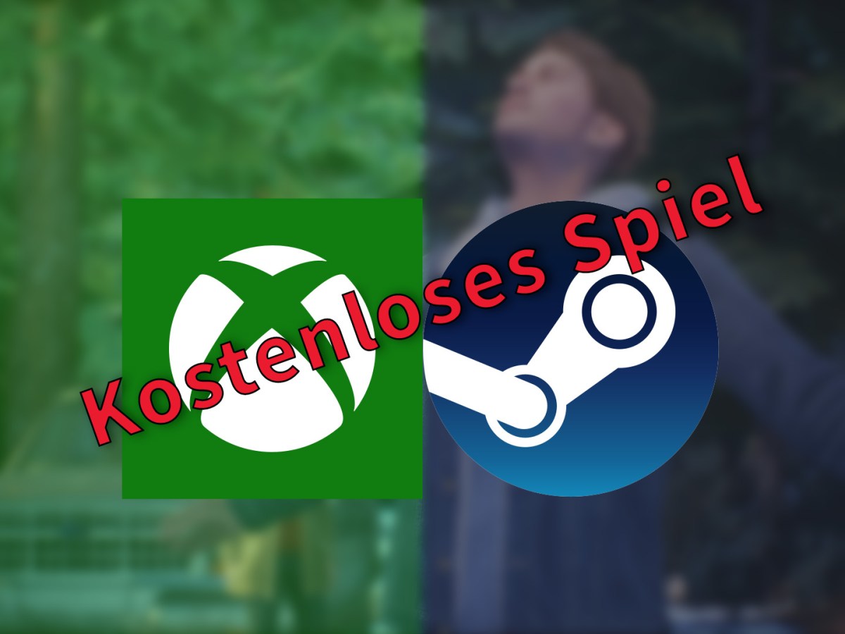 Screenshot aus Tell Me Why. Davor die Logos von Xbox und Steam. Dazu der schriftzug 