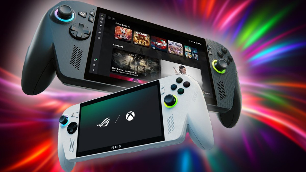 Eine Bildmontage zu den ROG Xbox Ally-Handhelds.