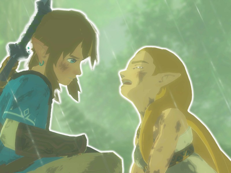 Ein bearbeiteter Screenshot aus The Legend of Zelda: Breath of the Wild.