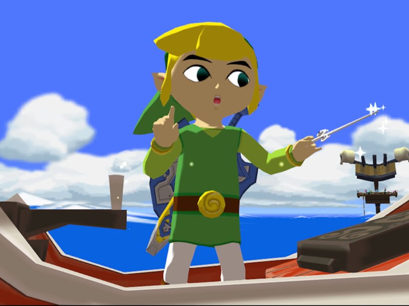 Taktstock spiegelverkehrt? Link strugglet mit der Kamera in The Wind Waker