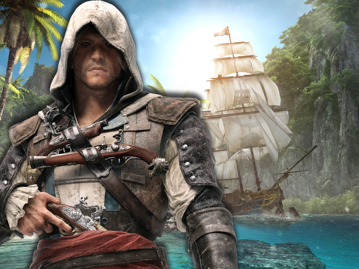 Screenshot aus Assassin's Creed 4: Black Flag. Im Vordergrund ist Protagonist Edward Kenway zu sehen.